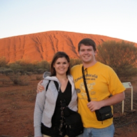 My brother and I at Uluru